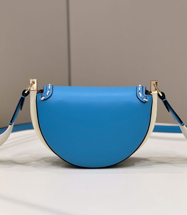 Fendi original calfskin shoulder bag 8BN008 blue