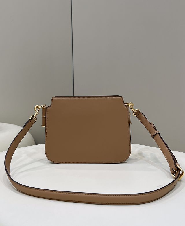 Fendi original calfskin touch gusseted bag 8BT349 apricot