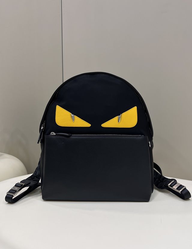 Fendi original nylon medium backpack 7VZ315 black