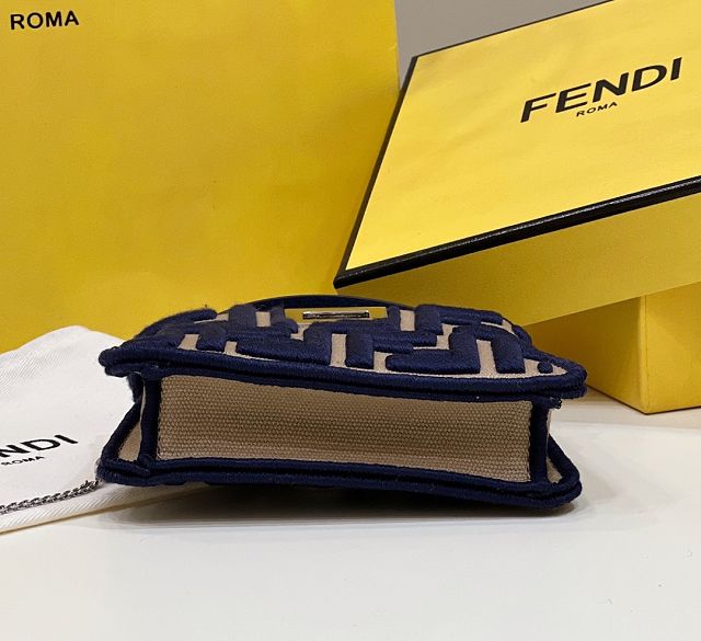 Fendi canvas nano baguette charm 7AS105 