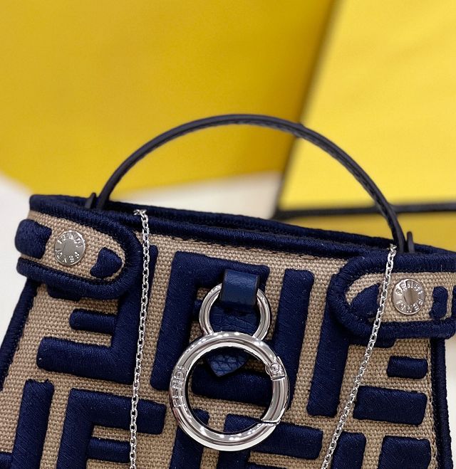 Fendi canvas nano baguette charm 7AS105 