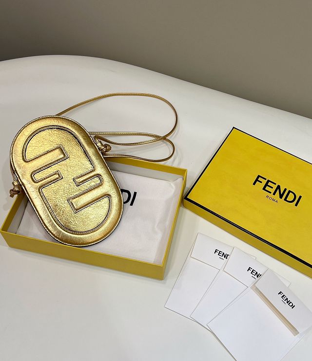 Fendi original calfskin O-Lock phone pouch 7AS055