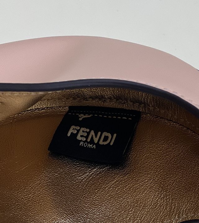 Fendi original calfskin cookie mini hobo bag 8BS065 light pink