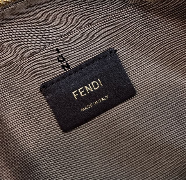 Fendi original suede O-Lock mini camera case 8BS058 grey