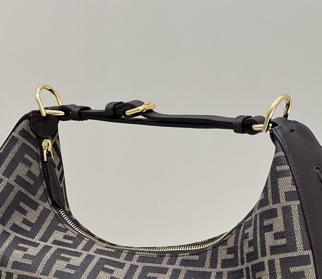 Fendi original fabric medium fendigraphy bag 8BR799 dark coffee