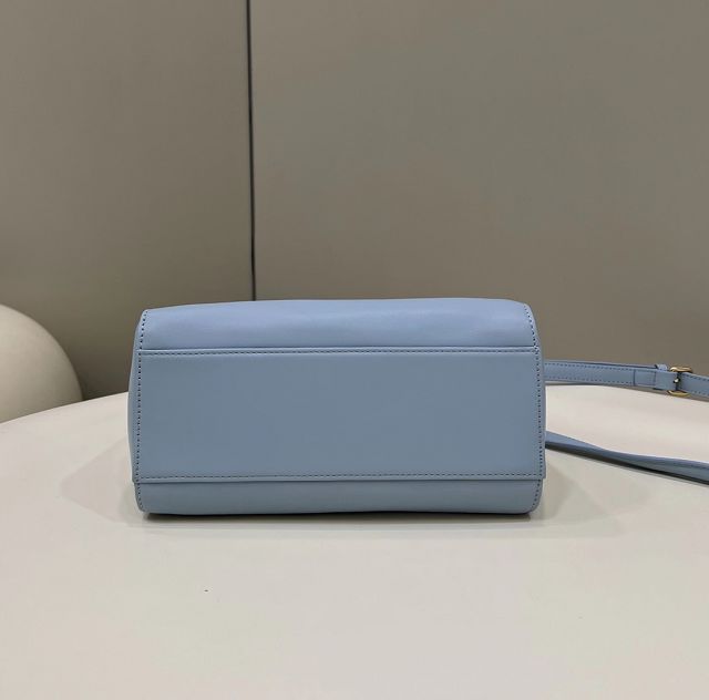 Fendi original lambskin small peekaboo bag 8BN244 sky blue