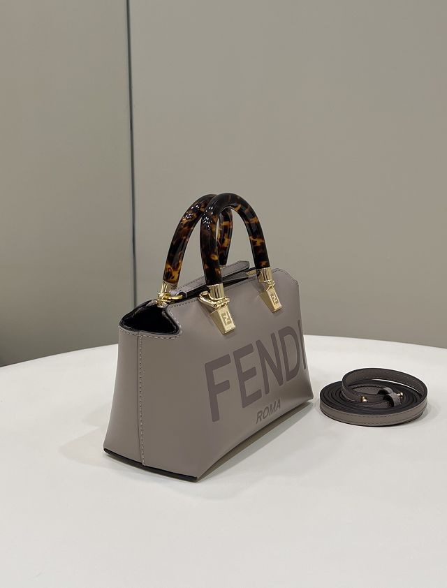 Fendi original calfskin mini by the way boston bag 8BS067 grey