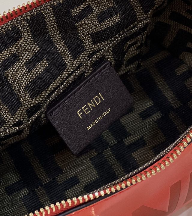 Fendi original calfskin mini by the way boston bag 8BS067 red