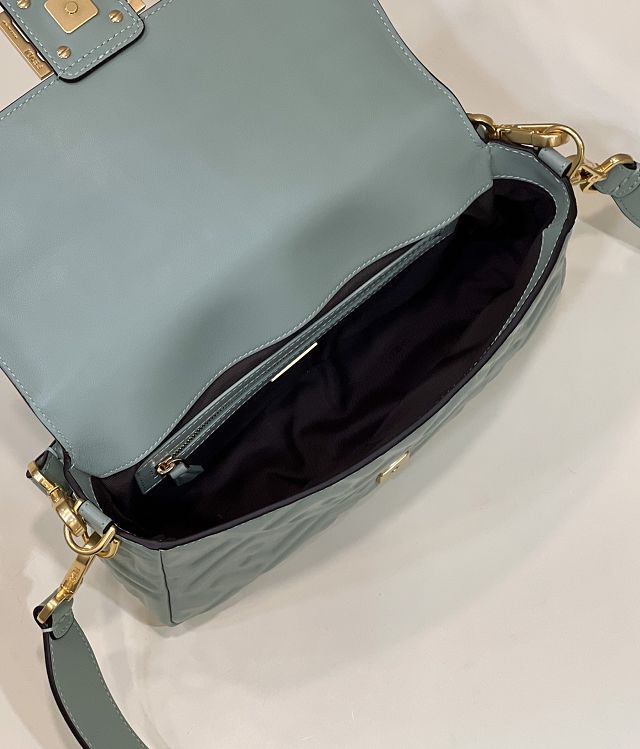 Fendi original lambskin medium baguette bag 8BR600 mint green