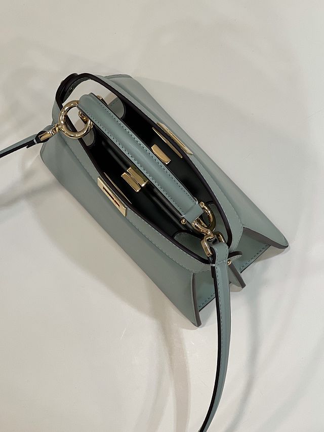 Fendi original lambskin mini peekaboo ISeeU bag 8BN335 mint green