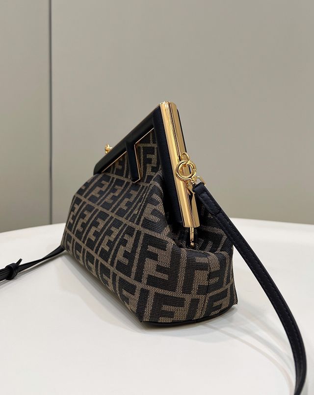 Fendi original fabric small first bag 8BP129 black