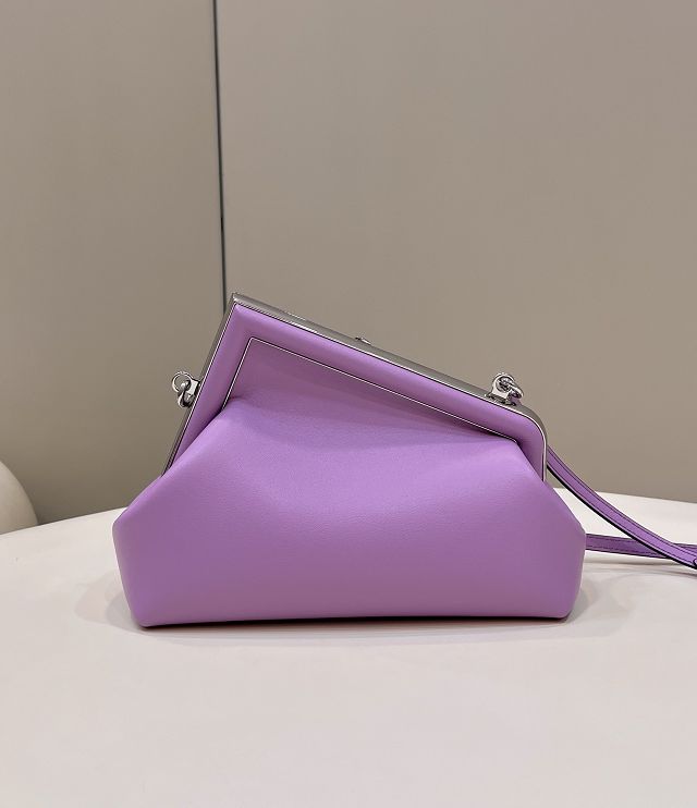 Fendi original lambskin small first bag 8BP129 purple