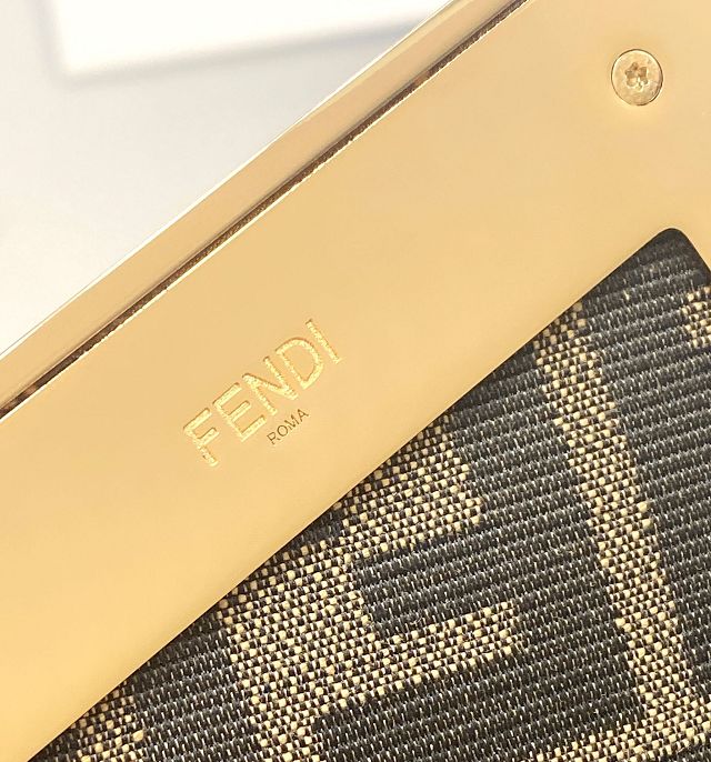 Fendi original lambskin medium first bag 8BP127 gold