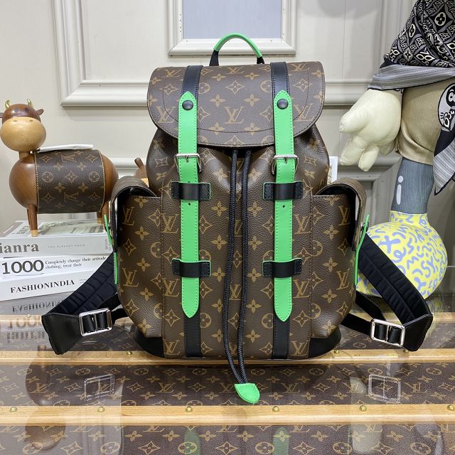 Louis vuitton original monogram canvas christopher backpack M46272 green