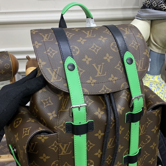 Louis vuitton original monogram canvas christopher backpack M46272 green