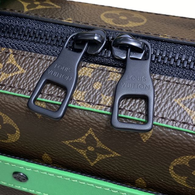 Louis vuitton original monogram canvas handle soft trunk M46264 green