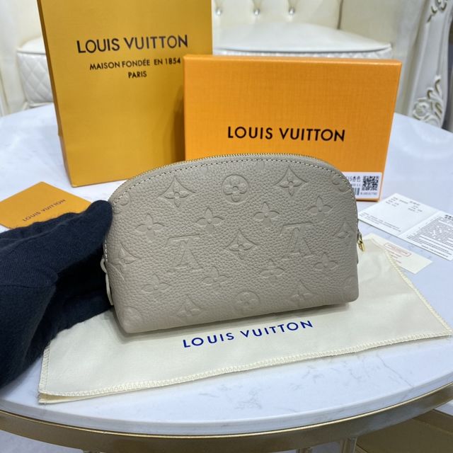 Louis vuitton original calfskin cosmetic pouch m69414 grey