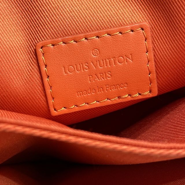 Louis vuitton original calfskin s-lock wearable wallet M81525 orange