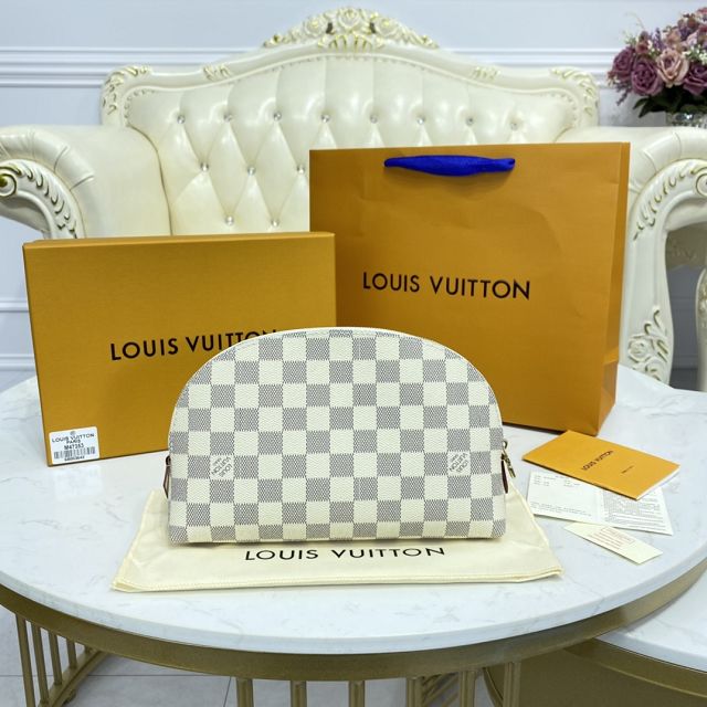 Louis vuitton original damier azur large cosmetic pouch N23346