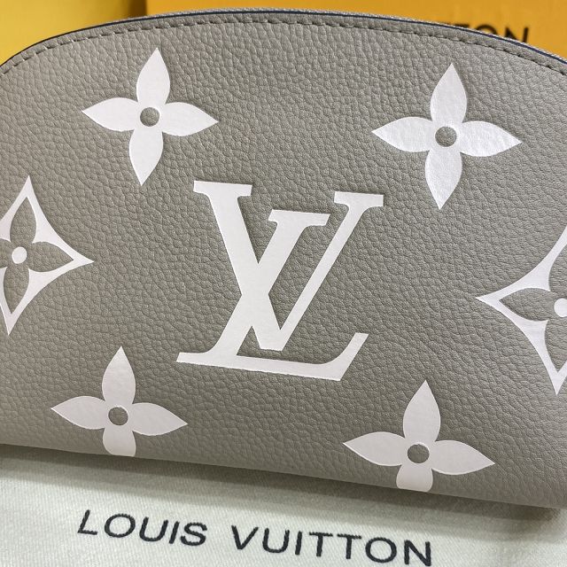 Louis vuitton original monogram calfskin cosmetic pouch M45951 grey