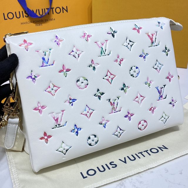 2023 Louis vuitton original lambskin coussin pm bag M21209 white