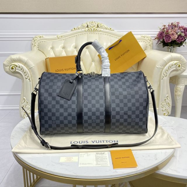 Louis vuitton original damier graphite keepall 45 bag N41418