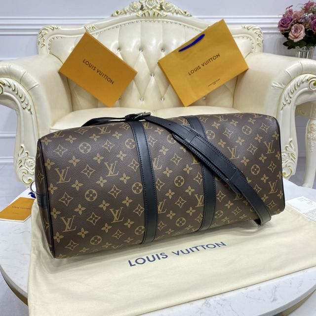 Louis vuitton original monogram canvas keepall 45 bag M56711 black