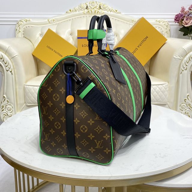 Louis vuitton original monogram canvas keepall 50 M46259 green