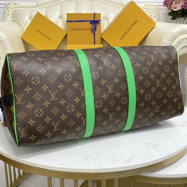 Louis vuitton original monogram canvas keepall 50 M46259 green