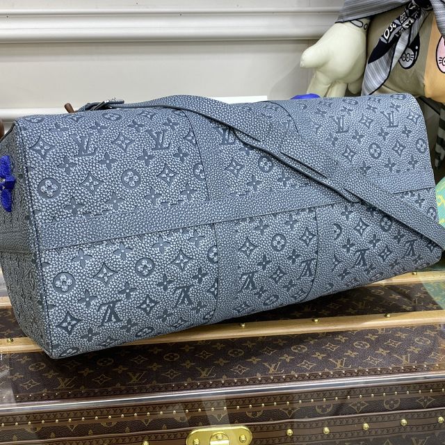 Louis vuitton original calfskin keepall 50 M20901 grey