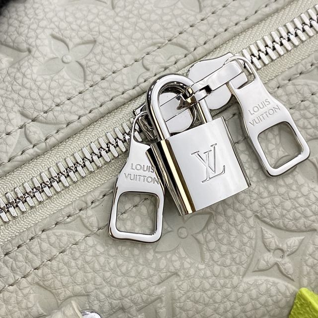 Louis vuitton original calfskin keepall 50 M20901 white