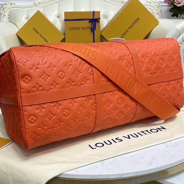 Louis vuitton original calfskin keepall 50 M20963 orange