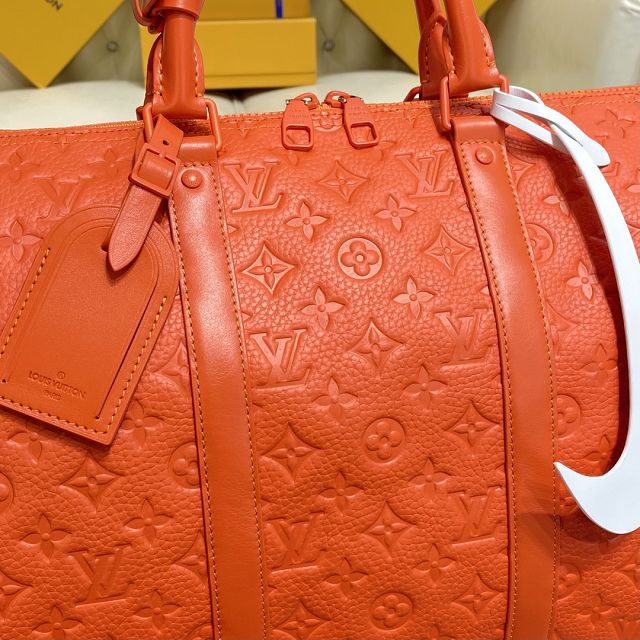 Louis vuitton original calfskin keepall 50 M20963 orange