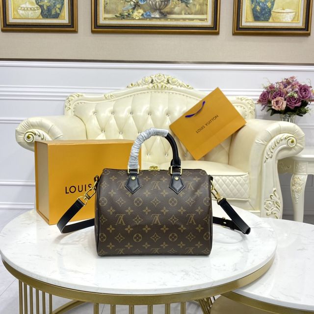 Louis vuitton original monogram canvas speedy 25 M41113 black