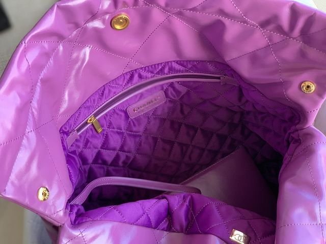 CC original calfskin 22 large handbag AS3262 purple