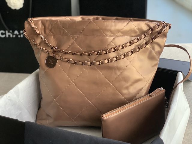 CC original calfskin 22 medium handbag AS3261 brown