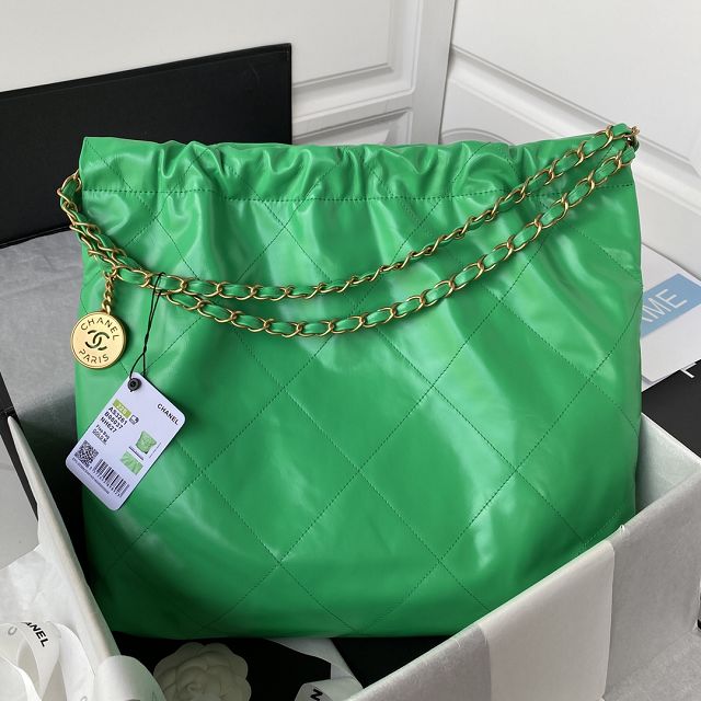 CC original calfskin 22 medium handbag AS3261 green