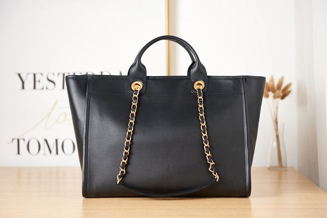 CC original calfskin large shopping bag A66941 black