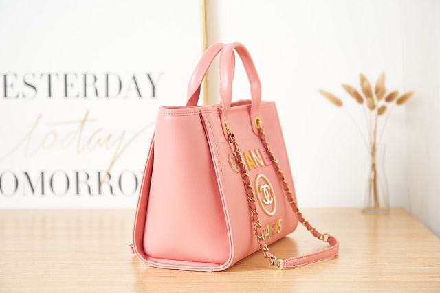 CC original calfskin small shopping bag AS3257 pink