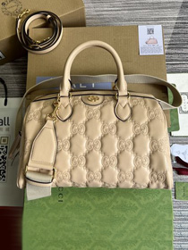 2022 GG original matelasse leather medium bag 702242 beige