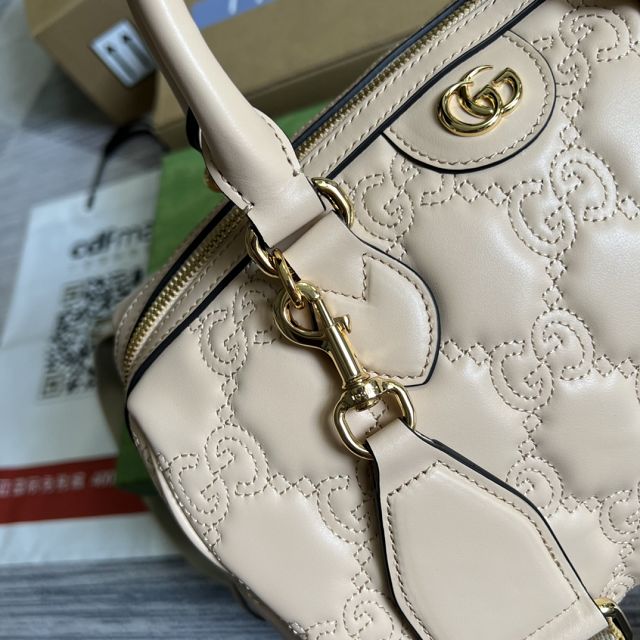 2022 GG original matelasse leather medium bag 702242 beige