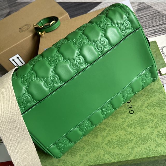 GG original matelasse leather medium bag 702242 green