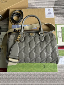 GG original matelasse leather medium bag 702242 grey