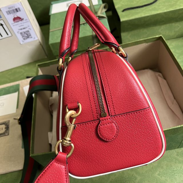 GG original calfskin mini duffle bag 702397 red