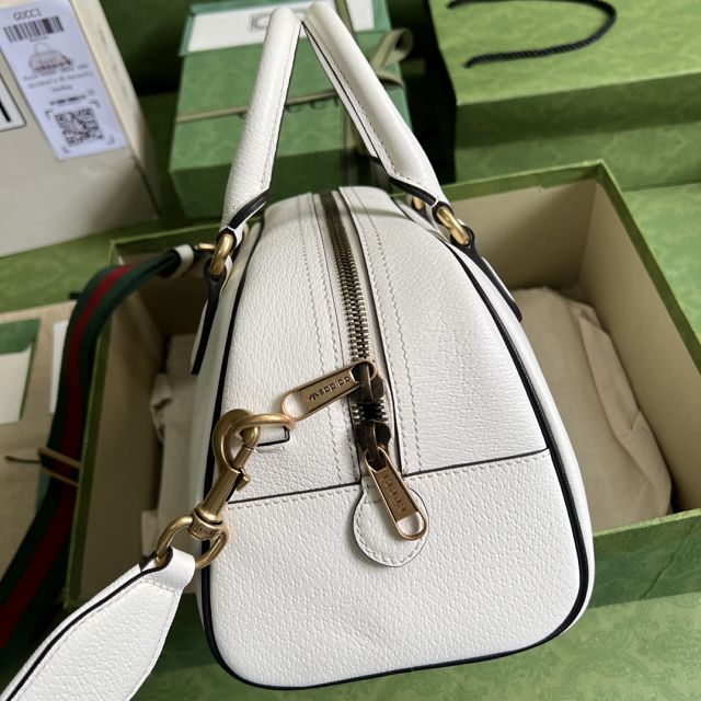 2022 GG original calfskin mini duffle bag 702397 white