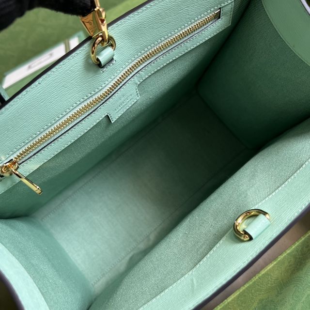 2022 GG original calfskin tote bag 659983 green