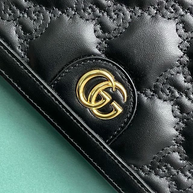 GG original matelasse leather chain wallet 723787 black