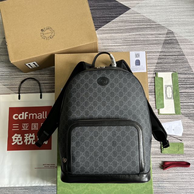 GG original canvas medium backpack 704017 black