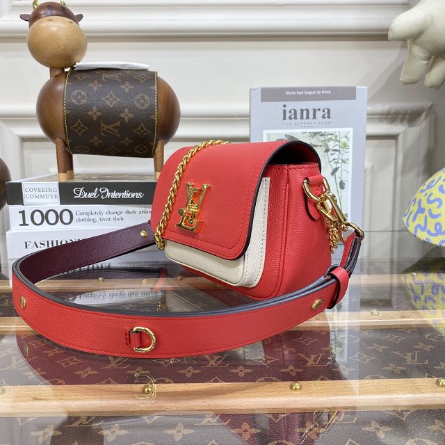 Louis vuitton original calfskin lockme tender bag M20614 red