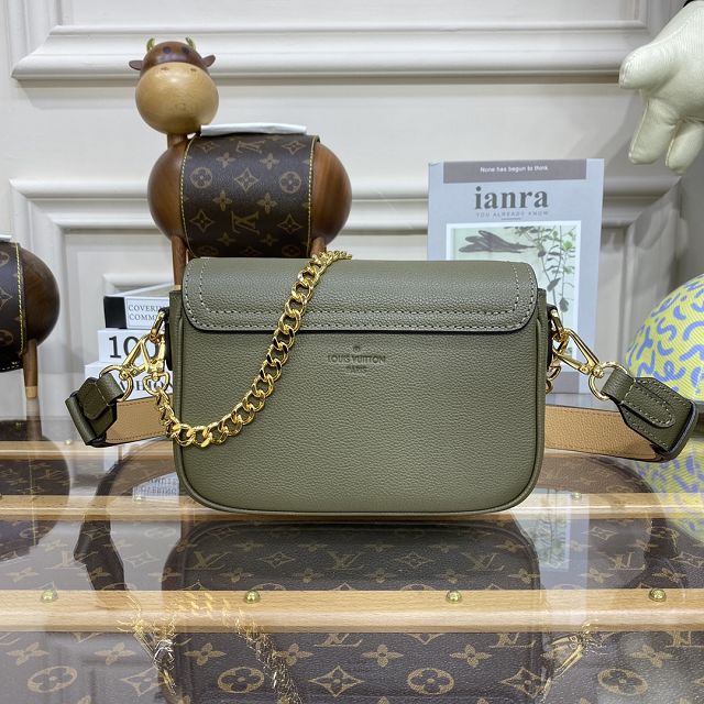 Louis vuitton original calfskin lockme tender bag M59731 green